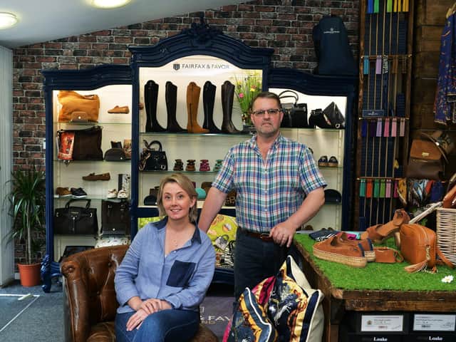 Shoe boutique owners Richard and Michelle Smith have confidence in Doncaster and eschewed opening their business in Leeds or York