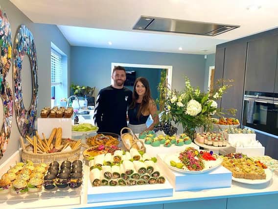 Leeds United’s Stuart Dallas and his wife, Juneve, approached the firm to provide the catering for his 30th