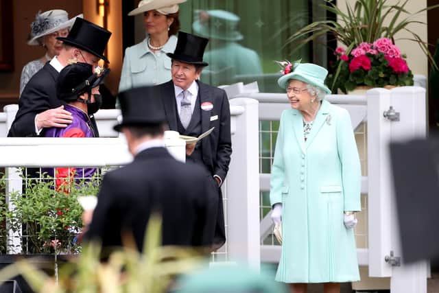 The Queen was a picture of happiness at Royal Ascot on Saturday.