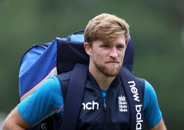 More than a drinks carrier: Martyn Moxon hopes England will give David Willey plenty of action. Picture: PA