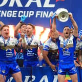 Winners: Leeds Rhinos' Luke Gale lifts the trophy after the Challenge Cup final. The Rugby Football League is preparing for a crowd of up to 45,000 for the Betfred Challenge Cup final at Wembley. Picture: Mike Egerton/PA