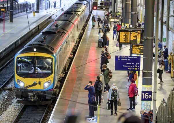 plans to build a new high-speed line between Leeds and Manchester are at risk of being downgraded.