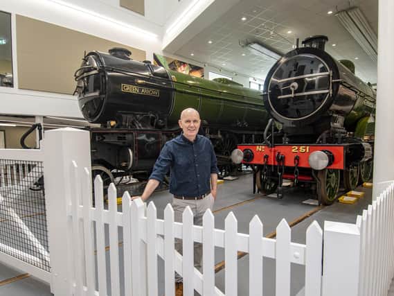 Bill McHugh in the Danum Rail Heritage Gallery at the new Danum Gallery, Library and Museum in Doncaster.  Picture Tony Johnson