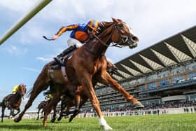 Love and Ryan Moore coming home to win the Prince Of Wales's Stakes during day two of Royal Ascot.