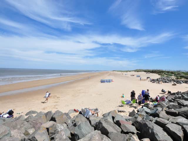 Brancester beach, one of the many great beaches in Norfolk.