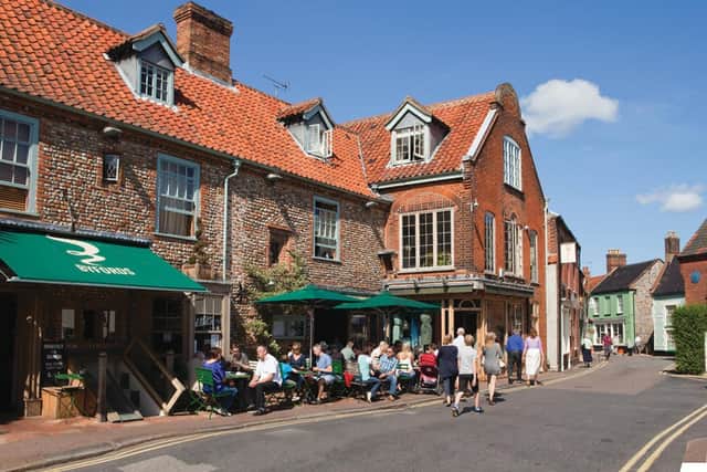 Holt is a popular place with visitors in north Norfolk.
