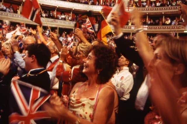 Should these typical scenes at the Last Night of the Proms be replicated in schools this week as part of a One Britain One Nation anthem?