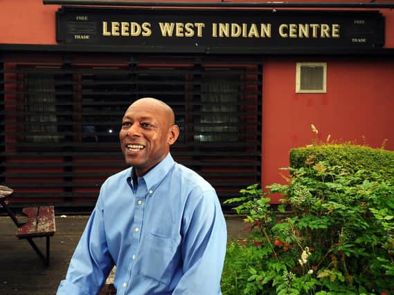 Claude Hendrickson outside Leeds West Indian Centre in 2017. Picture: Simon Hulme.