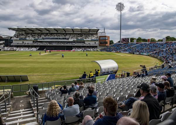 Back at Headingley: 
Yorkshire cricket supporters return after the easing of covid-19 restrictions.  
Picture: Tony Johnson