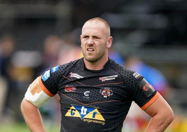 New role: Castleford Tigers' Liam Watts moved from prop to stand-off.