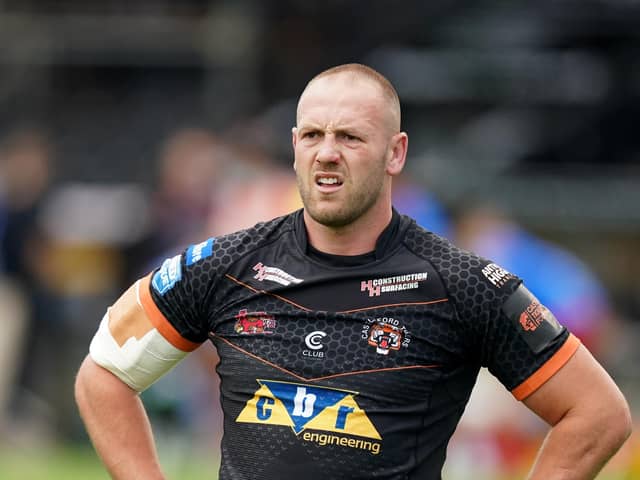 New role: Castleford Tigers' Liam Watts moved from prop to stand-off.