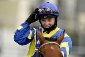 Hollie Doyle after riding Trueshan to win The Qipco British Champions Long Distance Cup during the Qipco British Champions Day at Ascot last October.