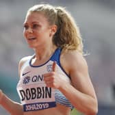 Thumbs up: Doncaster sprinter Beth Dobbin has overcome issues with epilepsy as a teenager at the start of her career and the medication she took which slowed her down, to bid for a place in Britain’s Olympic Games team for Tokyo. Dobbin who runs for Scotland – her father’s birthplace – takes part in the 200m heats tomorrow lunchtime. (Picture: Maja Hitij/Getty)
