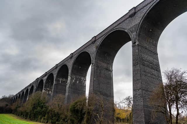 Conisbrough viaduct, Doncaster. Picture: James Hardisty.