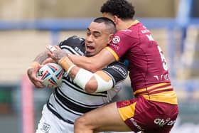 COMEBACK: Mahe Fonua scored Hull's first try as they came from behind to defeat Huddersfield Giants. Picture: Allan McKenzie/SWpix.com
