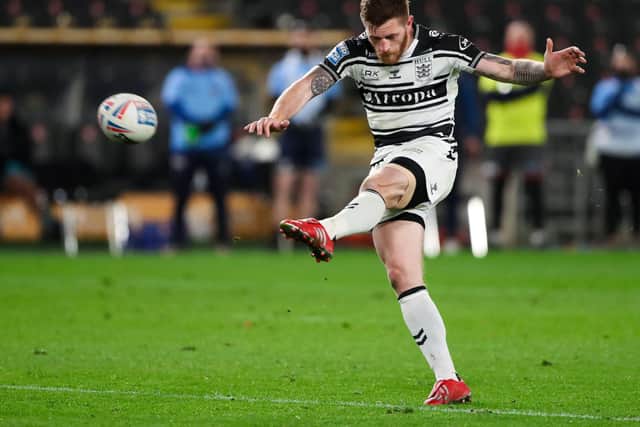 ON TARGET: Marc Sneyd kicked two conversions and a drop-goal for Hull FC. Picture: Alex Whitehead/SWpix.com