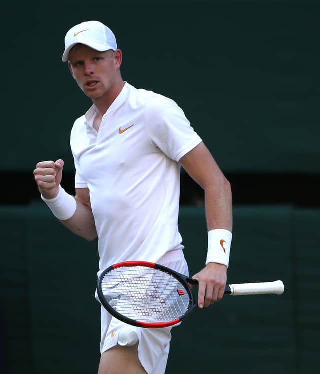 Road to recovery: Beverley tennis player Kyle Edmund is recovering from a knee operation. Picture: Steven Paston/PA.
