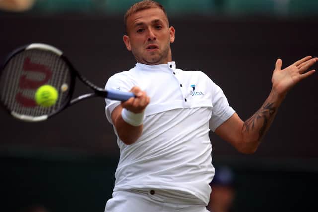 Enjoy the experience: British tennis player Dan Evans. Picture: Adam Davy/PA Wire.