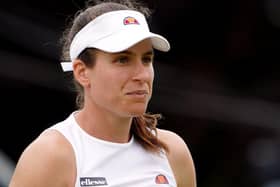 Johanna Konta has withdrawn from Wimbledon after being classified as a close contact of a positive test for Covid-19, organisers have announced. Picture: Zac Goodwin/PA Wire