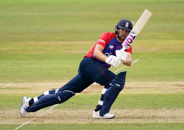 TOP MAN: Yorkshire's Dawid Malan guides one through square during his match-winning knock for England in the T20 clash with Sri Lanka at The Ageas Bowl. Picture: Adam Davy/PA