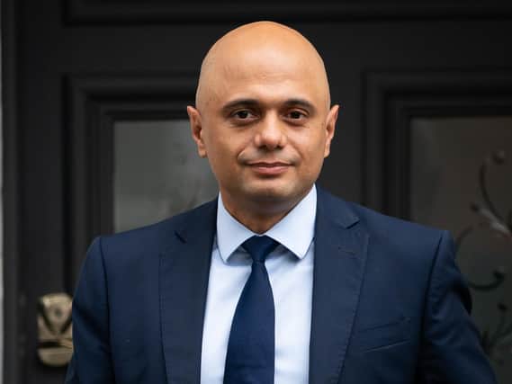 Sajid Javid, outside his home in south west London on Sunday June 27, after he was appointed as Secretary of State for Health and Social Care,