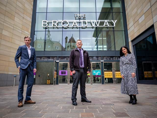 aLL ABOard: Si Cunningham, from Bradford 2025, Ian Ward, of The Broadway, and Pakeezah Zahoor, from Bradford 2025.