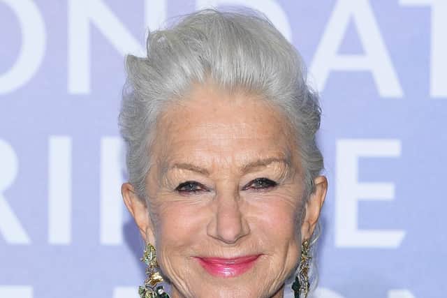 Dame Helen Mirren, pictured last September at an awards ceremony. The actress is one of the illustrious list of alumni for the National Youth Theatre, alongside  Daniel Craig, Colin Firth and Idris Elba. Photo credit: Getty