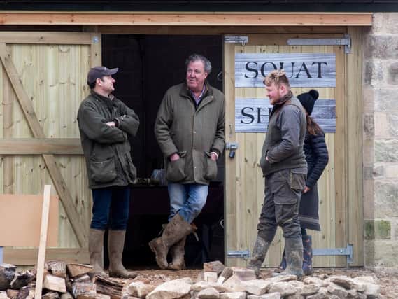 Jeremy Clarkson outside his Diddly Squat Farm Shop in Chipping Norton, Oxfordshire. Picture: Tom Wren/SWNS.