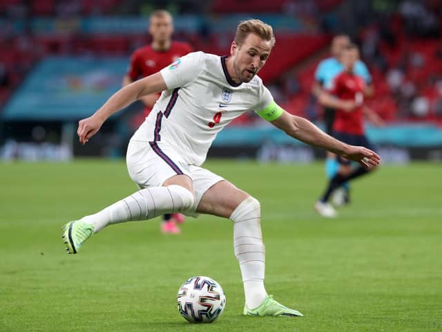 England's Harry Kane during the UEFA Euro 2020 Group D match at Wembley Stadium, London. Picture: Nick Potts/PA Wire.