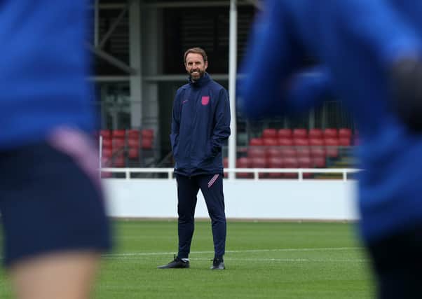 DECISIONS, DECISIONS: England coach Gareth Southgate at St George's Park on Monday. Picture: Eddie Keogh/Getty Images