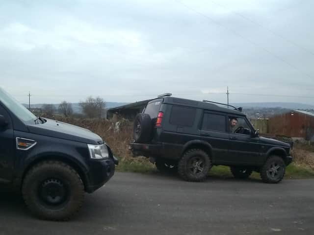Drivers of 4x4s on one of the popular “green lane” routes in the Holme Valley exchange words with residents.