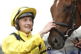 Tom Marquand after Adeybb won a second successive Queen Elizabeth Stakes in Sydney in April.