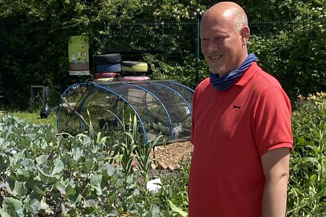 Adrian found a love of gardening and art helped him turn his life around