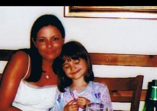 Abi with her mum Julie. Abi was just 15 when her mum fell intoa coma after using hair dye