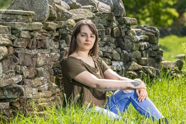 Abi McCabe from near Skipton, whose mum died 10 years ago after having an allergic reaction after using hair dye.  Picture Tony Johnson