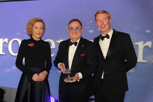 The 2019 Excellence In Business Awards were hosted by Cathy Newman (left) of Channel Four News.