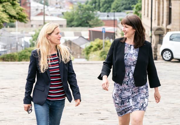 This was Shadow Chancellor Rachel Reeves 9right) campaigning in the Batley and Spen by-election with Kim Leadbeater.