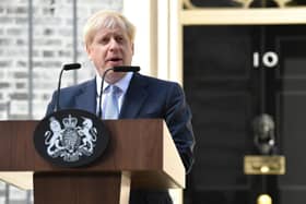 Boris johnson highlighted education and levelling up on the day that he became Prime Minister.