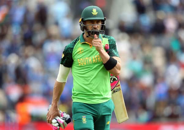 South Africa's Faf Du Plessis (Picture: PA)