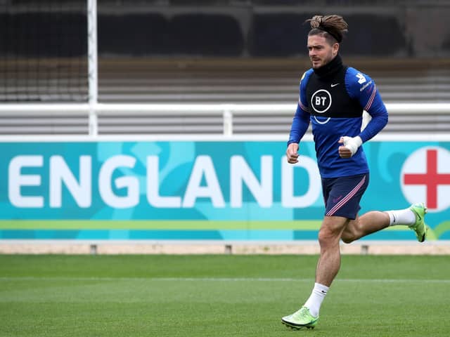 England's Jack Grealish during a training session at St George's Park, Burton upon Trent. (Picture: Nick Potts/PA Wire.)