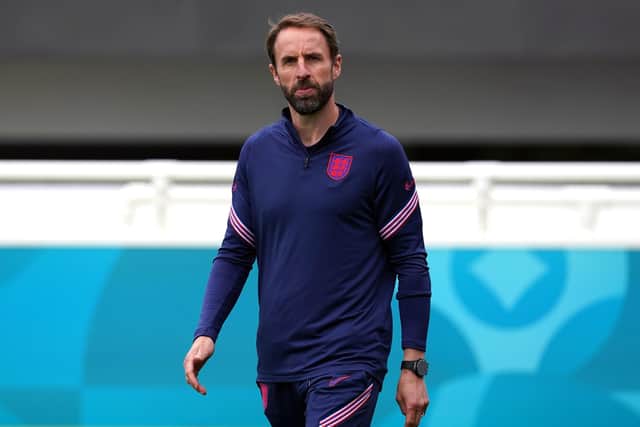 TRUST: England manager Gareth Southgate during a training session at St George's Park. Picture: Martin Rickett/PA
