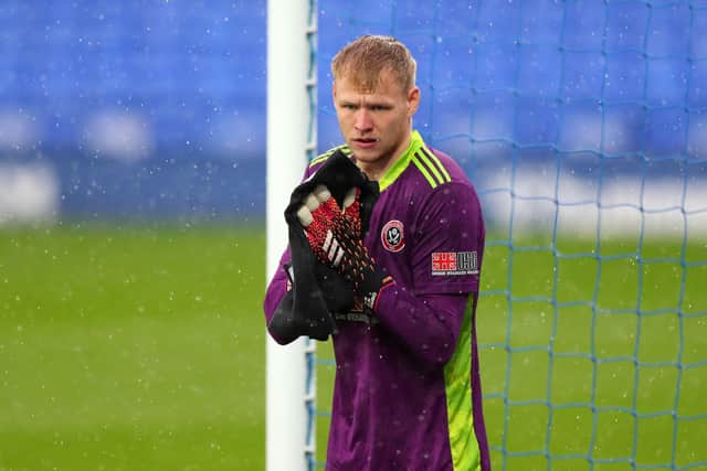 Keep him: Sheffield United goalkeeper Aaron Ramsdale has been linked with a big money move to Arsenal - but Jokanovic wants to keep him. Picture:  Peter Byrne/PA Wire.
