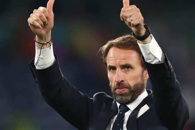 England manager Gareth Southgate applauds the fans after the UEFA Euro 2020 quarter-final match at the Stadio Olimpico, Rome. (Picture: PA)