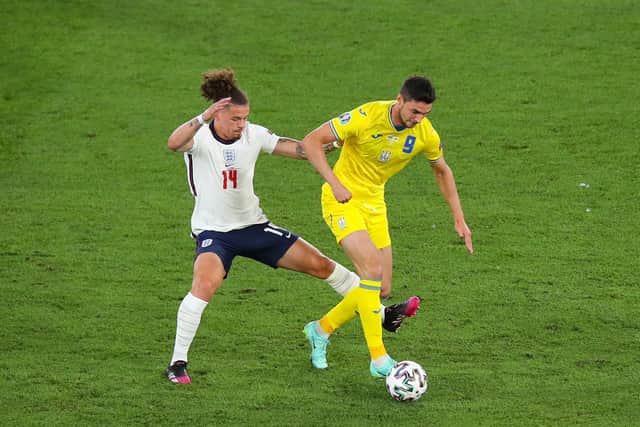 FREE TO PLAY: Leeds United and England midfielder Kalvin Phillips. Picture: Getty Images.
