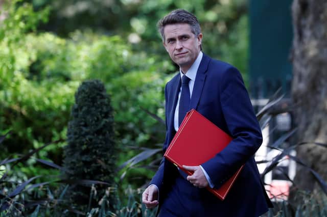 Education Secretary Gavin Williamson arrives in Downing Street in central London on May 1, 2020 (Photo by TOLGA AKMEN/AFP via Getty Images)