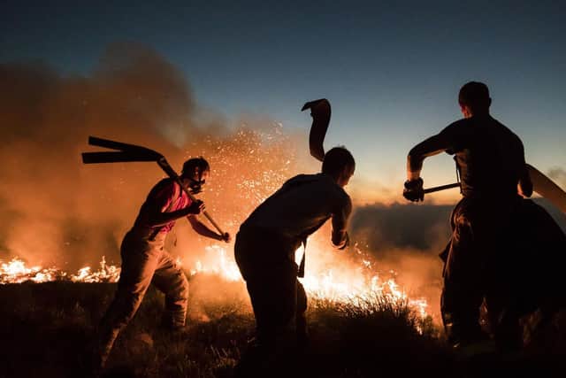 Devastating blazes at Winter Hill and Saddleworth Moor were battled by firefighters and soldiers for days in 2018. Picture: Danny Lawson/PA