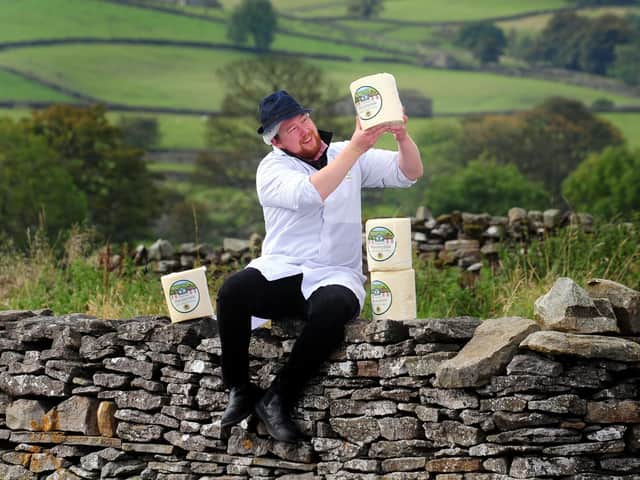 Library image of cheese maker Richard Cloughton at the Yorkshire Dales Cheese Festival. .Picture by Simon Hulme
