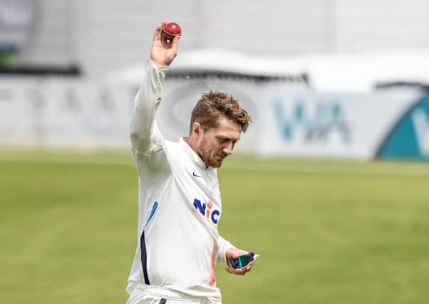 TOP MAN: Yorkshire's Dom Bess leaves the field at the end of the Northamptonshire innings having taken 7-43 runs on day two at The County Ground. Picture: Andy Kearns/Getty Images