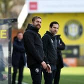 TEAM: Harrogate Town manager Simon Weaver with his assistant Paul Thirlwell (right)