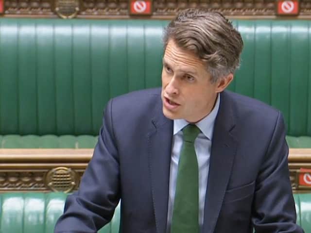 Education Secretary Gavin Williamson speaking to MPs in the House of Commons in London on easing coronavirus restrictions in education settings. Picture: House of Commons/PA Wire